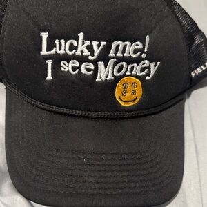 Field & Stream Black Hat with Yellow Smiley